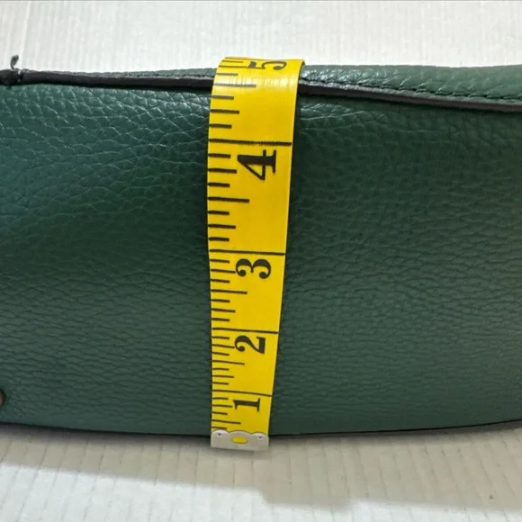 American Leather & Co Green Crossbody Bag Genuine Leather Excellent Condition - Picture 9 of 15